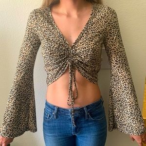 Leopard Print Crop Top